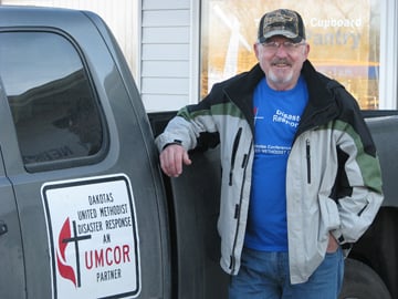 Bob Lower coordinates United Methodist disaster relief efforts in Minot, N.D.