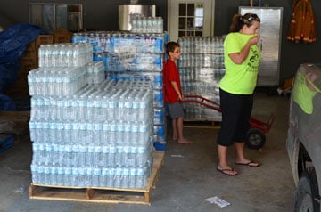 Supplies from the UMCOR Sager Brown Depot in Baldwin, La., have been distributed to storm-affected residents through the Maurepas Volunteer Fire Department.