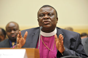 Rwanda is killing his people, Bishop Ntambo told the hearing, emphasizing that his country wants to make peace.