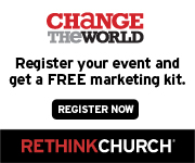 Change the World - Register your event and get a free marketing kit.