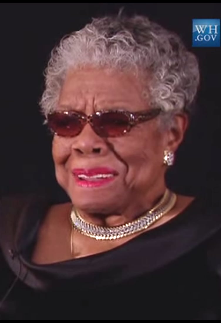 Maya Angelou, photo courtesy of the White House