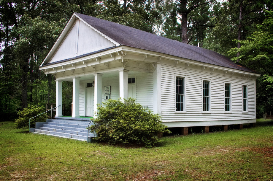 Union United Methodist Church in Bulloch County, Ga., was organized in 1790. The current sanctuary is the church’s third, and dates to 1884. Photo by Randall Davis, courtesy Historic Rural Churches of Georgia.