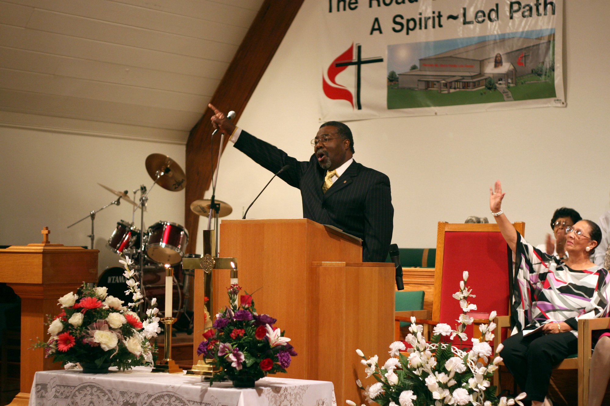 The Rev. Ernest Scott, pastor of Hartzell Mt. Zion United Methodist Church in Slidell, La., says he has experienced the power of the United Methodist connection through volunteer groups. A UMNS photo by Kathy L. Gilbert.