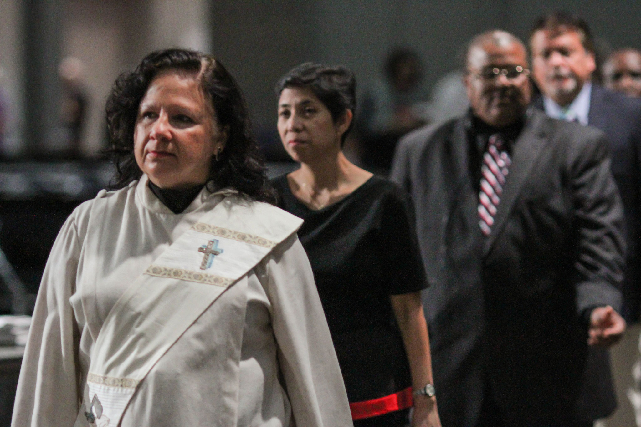 Missionaries process in during the May 19 worship service at the 2016 United Methodist General Conference in Portland, Ore. Photo by Maile Bradfield, UMNS.