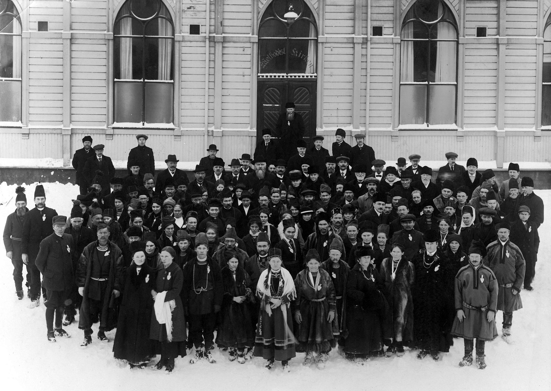 In February 1917, the ﬁrst congress of people of Sami origin (indigenous people of northern Norway, Sweden, Finland and Russia) gathered in Trondheim Methodist Church in Trondheim, Norway. Photo courtesy of Ole-Einar Andersen.