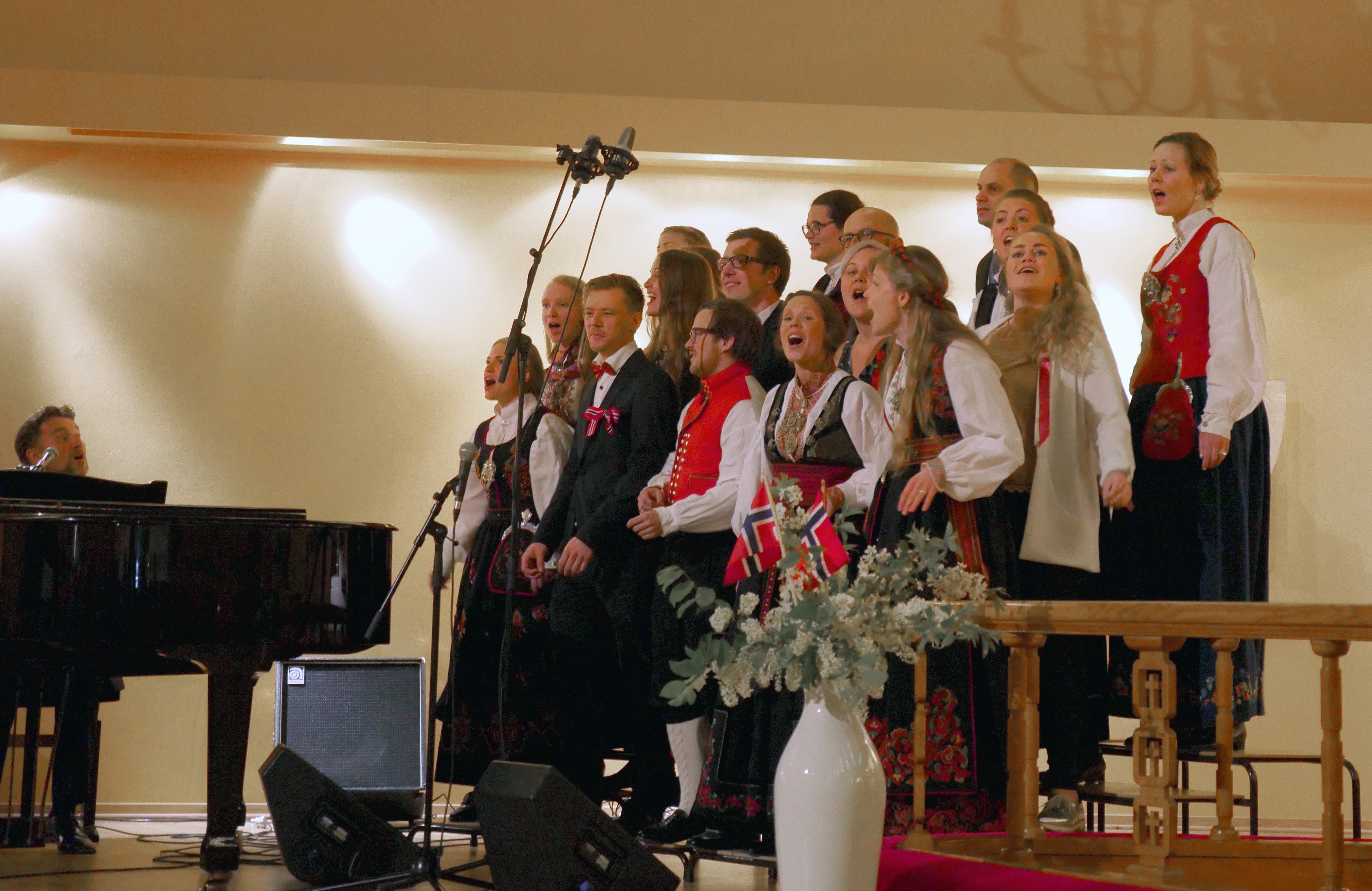 Signatur Gospel Choir, whose members come from United Methodist churches in Oslo, Norway, sing 