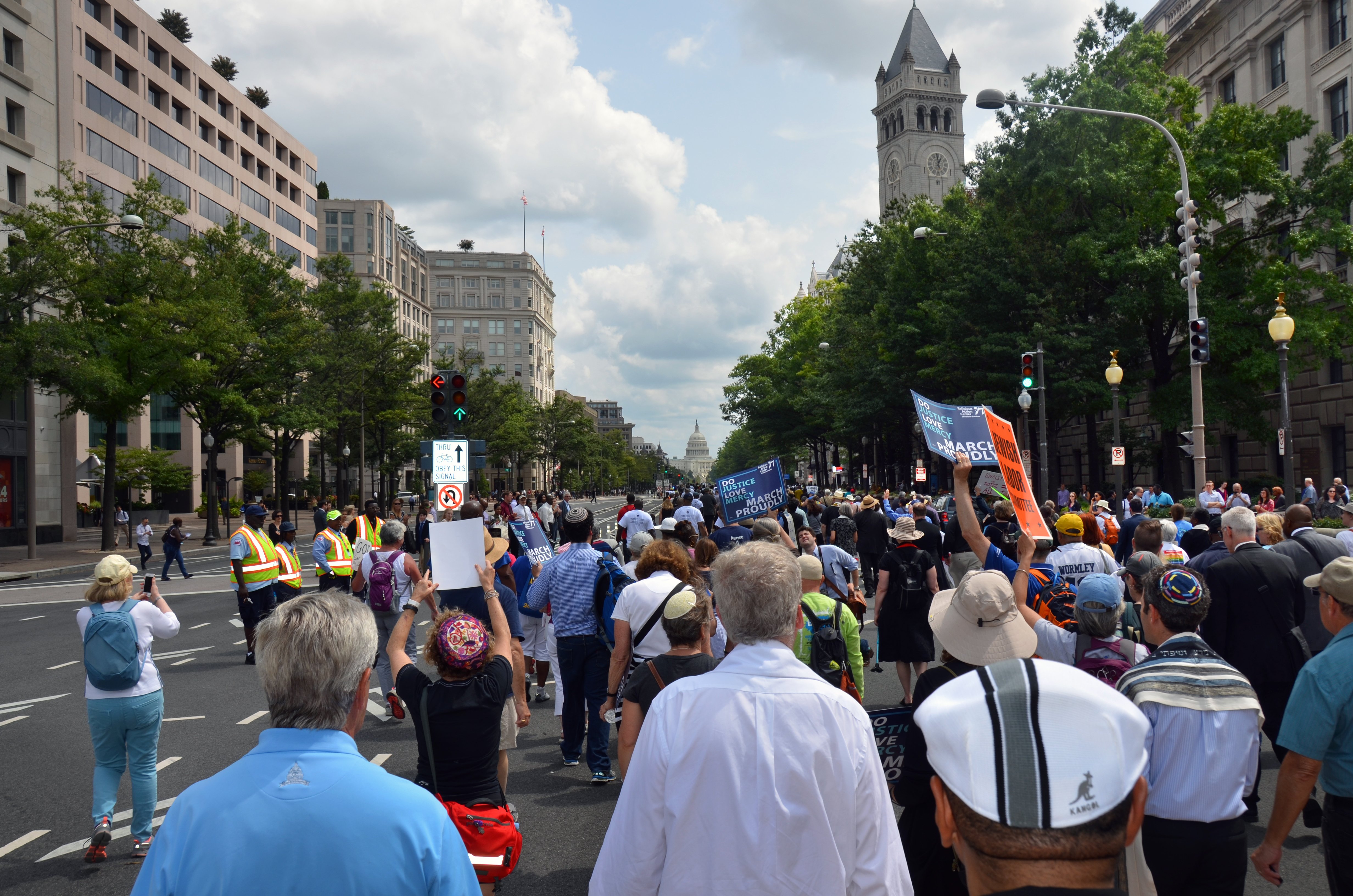 More than 3,000 ministers marched down Pennsylvania Avenue in Washington during the “Ministers March for Justice” on Aug. 28. Photo by Erik Alsgaard, UMNS.