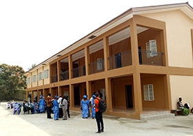 The new United Methodist Women’s Training Center will allow more women and girls in Sierra Leone to participate in skills training. Photo by Phileas Jusus, UMNS. 