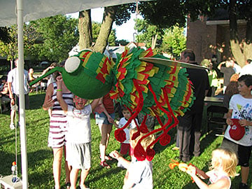 Faith United Methodist Church in St. Anthony, Minn., made a piñata mosquito for an Imagine No Malaria fundraiser. Photograph by Susan Mullin.