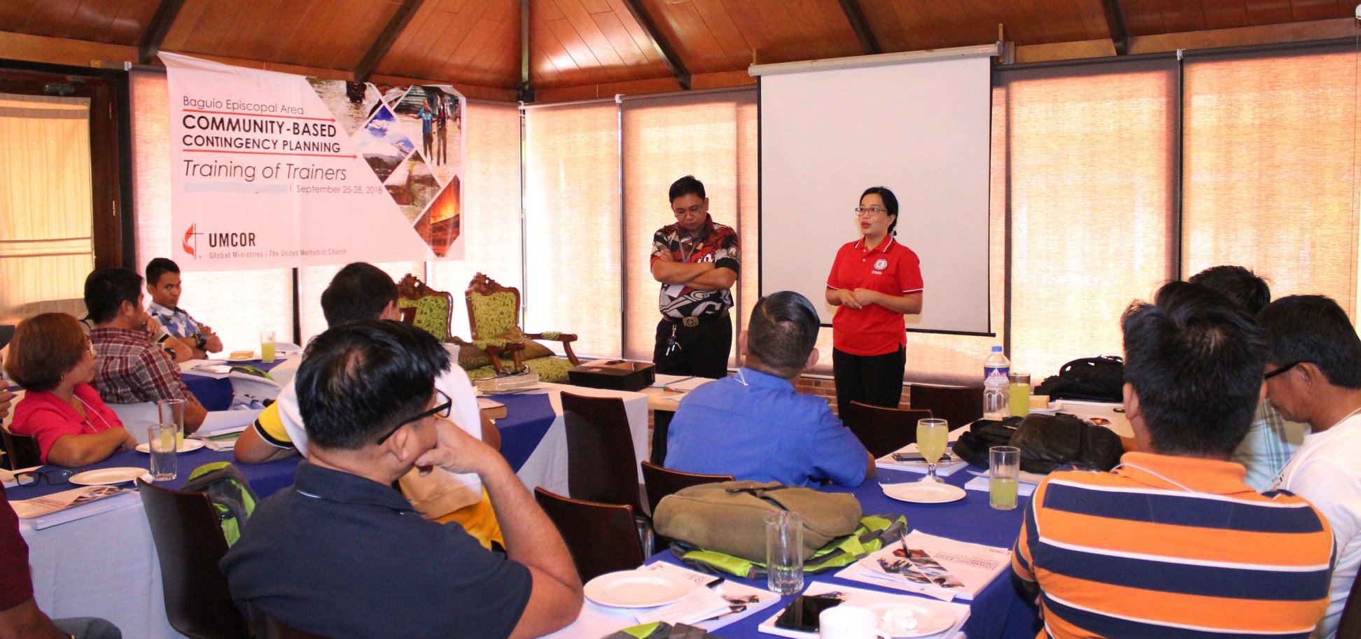 The Baguio area of The United Methodist Church continues to conduct training for disaster risk reduction and management. A current course runs through Sept 28. Photo courtesy of Kier Ocampo.