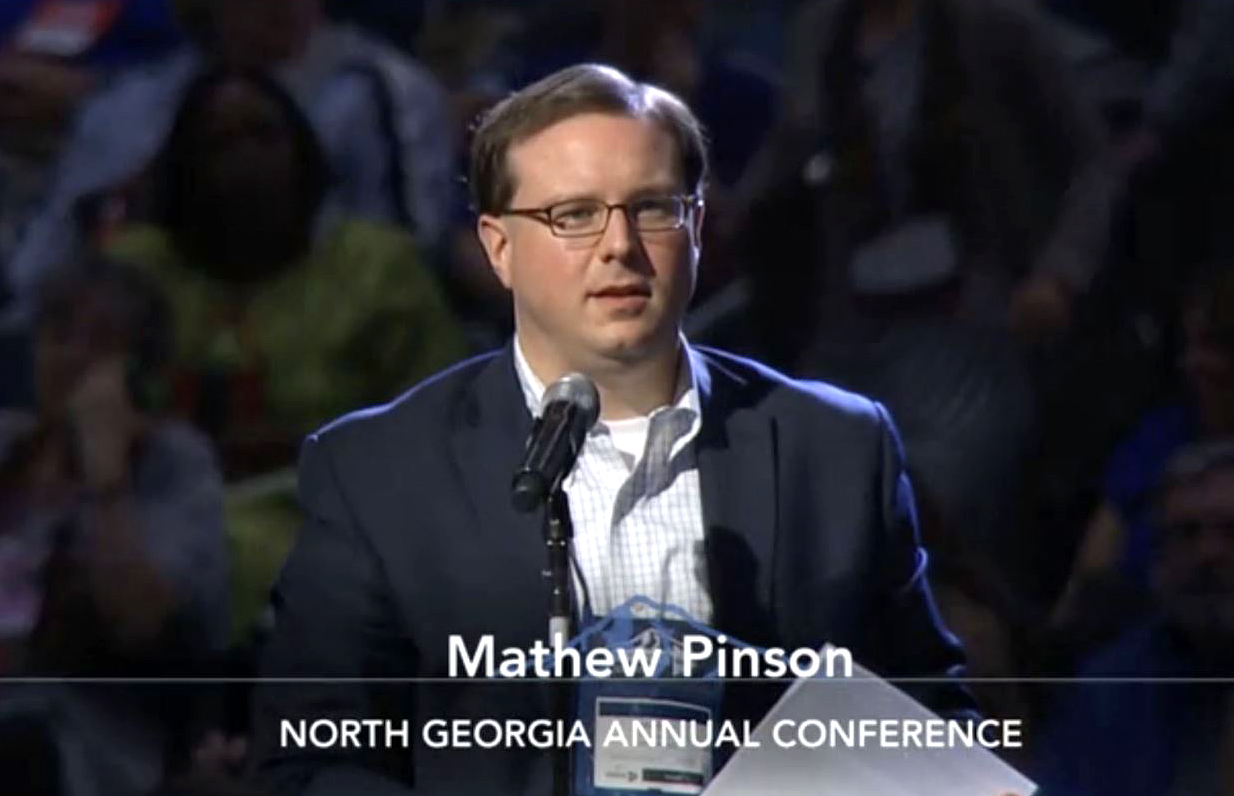 Mathew Pinson chairs the North Georgia Conference delegation to the special called session of General Conference, set for Feb. 23-26 in St. Louis. Pinson has been visiting conference churches nearly every Sunday for months, answering questions about the legislative plans to be considered by delegates. Photo courtesy North Georgia Conference.