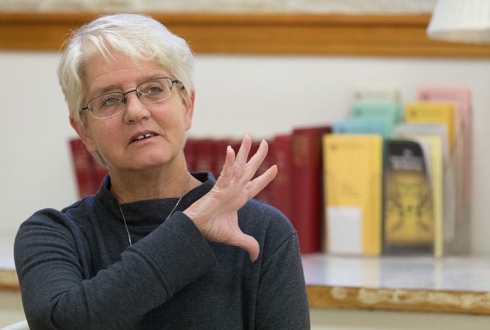 The Rev. Sheri Kernik lost her youngest son, Tony, to a drug overdose in June 2018. She pastors St. Paul's United Methodist Church in Paden City, W.Va., where she leads support groups for loved ones of drug addicts. Photo by Mike DuBose, UMNS.