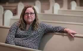 The Rev. Paula Napier lost her 32-year-old son, Lincoln Nutter, to a drug overdose in June 2018. Napier, who pastors Canaan United Methodist Church in Charleston, W.Va., says she lives in the midst of the opioid crisis. “I think people need to know it hits everybody,” she said. Photo by Mike DuBose, UMNS.