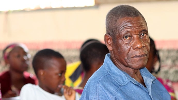 Pastor Emmanuel Kekia Nkongho recalls being attacked by rebel fighters when he was leader of three United Methodist churches in Sumbe, Akiriba and Defang, Cameroon. Photo by Isaac Broune, UM News. 