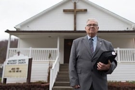 The Rev. Earl Bible is pastor of four churches in the Mountains of West Virginia, including Whitmer United Methodist Church in Seneca Rocks. Photo by Mike DuBose, UM News.