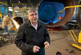 The Rev. Don Rush is plant manager at Sistersville (W.Va.) Tank Works and a licensed local pastor in The United Methodist Church. Photo by Mike DuBose, UM News.