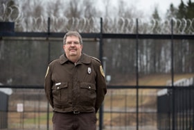 The Rev. Bradley Barton is a correctional officer at the Tygart Valley Regional Jail in Belington, W.Va., and a licensed local pastor in The United Methodist Church. Photo by Mike DuBose, UM News.