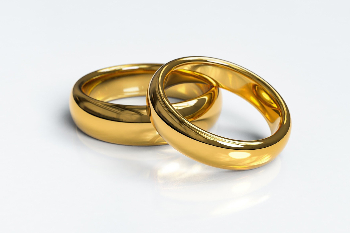 Same sex marriage wedding on sale rings