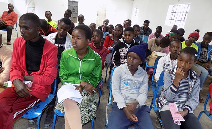 Girls and boys attend an annual youth camp at Trinity United Methodist Church in Gilgil, Kenya. Older girls at the camp are issued certificates and gifts during a special graduation ceremony to mark their move from childhood to adulthood. Photo by Faith Wanjiru, UM News.