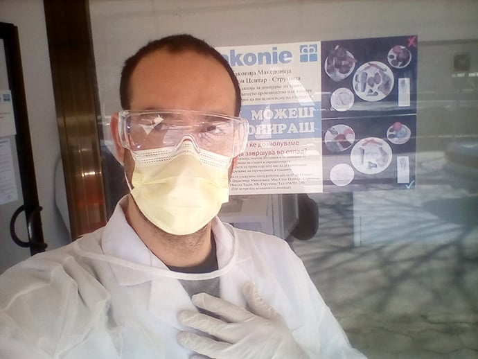 Martin Konev is project coordinator for diaconal social work ministries and helps direct response to the coronavirus for The United Methodist Church in Macedonia. Photo courtesy of The United Methodist Church in Macedonia. 