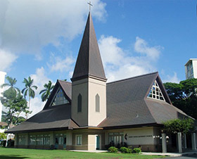 Christ United Methodist Church, Honolulu, Hawaii, was the first Korean Church in America. Photo courtesy of Christ United Methodist Church.