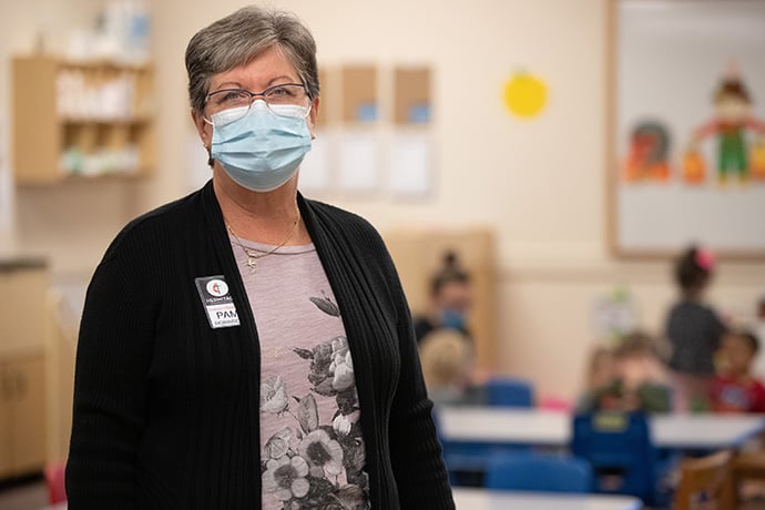 Pam Robinson is co-director of Dodson Chapel Childcare at Hermitage United Methodist Church. Photo by Mike DuBose, UM News. 