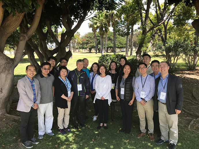 Participants in the first CRCC Madang program, held in San Diego in 2018, gather for a group photo. The program begins with a week of intensive spiritual formation, learning and reflection time. File photo courtesy of CRCC Madang.