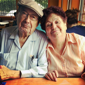 The Rev. Joel Mora Peña poses with his wife, Hilda Mora Sanchez. Mora Peña, who was a bishop in the Methodist Church of Mexico before immigrating to the U.S. and becoming an elder in The United Methodist Church, died on Jan. 3, at age 88. Photo courtesy of Meliza Gómez.