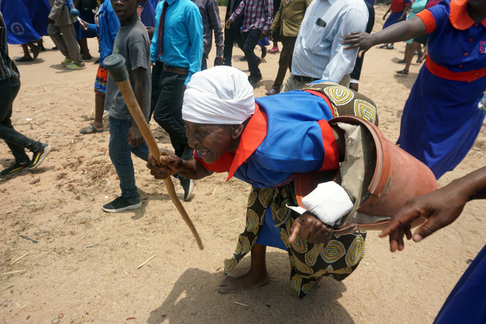 Shebah Mushanya's disability did not deter her from participating in a crusade led by the Marange District in Zimbabwe to regain some membership lost during the COVID-19 pandemic. Photo by Kudzai Chingwe, UM News.